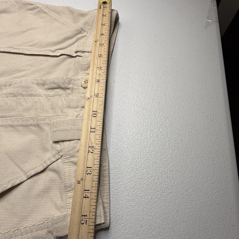 Banana Republic Womens The Corduroy Barrel Pant Size 10 Cargo Cream Ivory - Picture 6 of 10